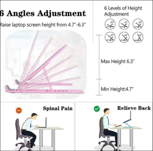 Adjustable Foldable Laptop Stand - Image 5